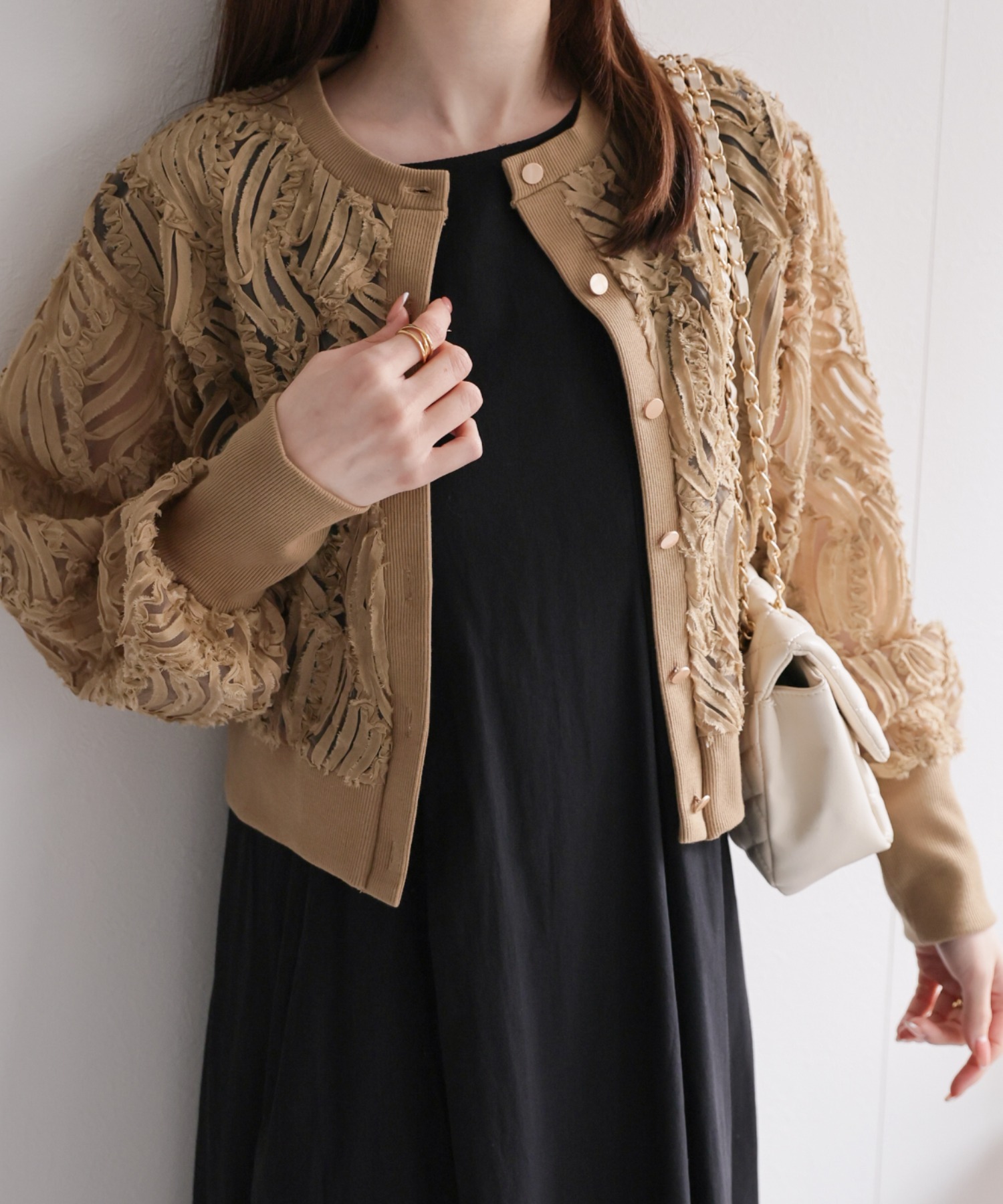 model：162㎝ 着用サイズ：F