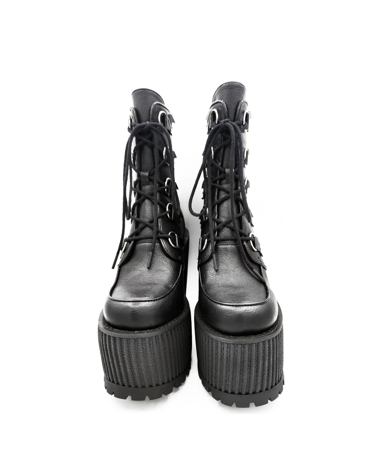 バットモチーフ 厚底レースアップブーツ Charla Tedrick│Jeffrey