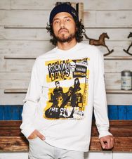 CR/ROCK’N BONES COVER プリント リブ付Tシャツ