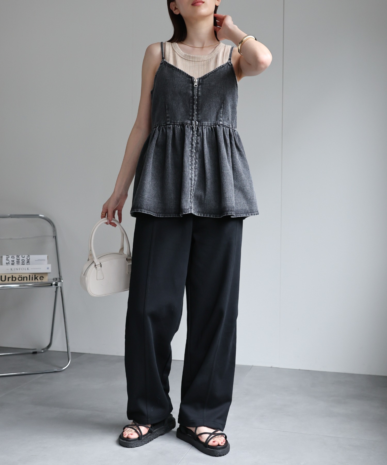 model：162cm 着用サイズ：M