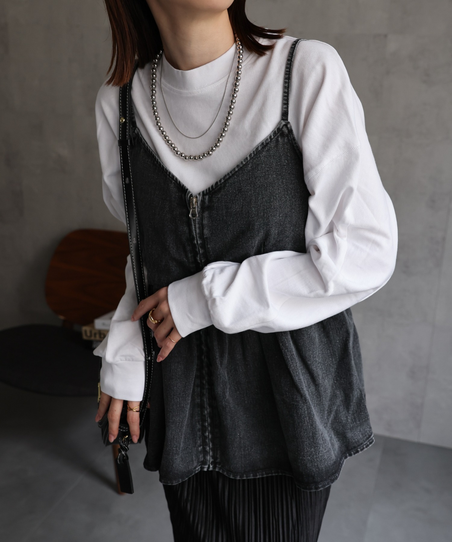 model：162cm 着用サイズ：M