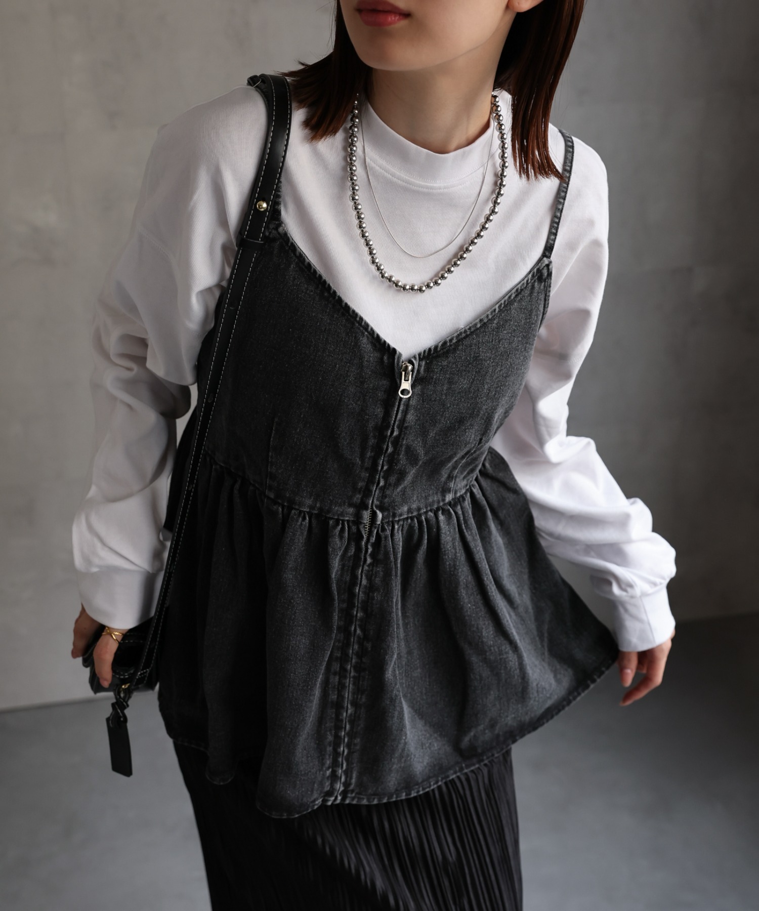 model：162cm 着用サイズ：M