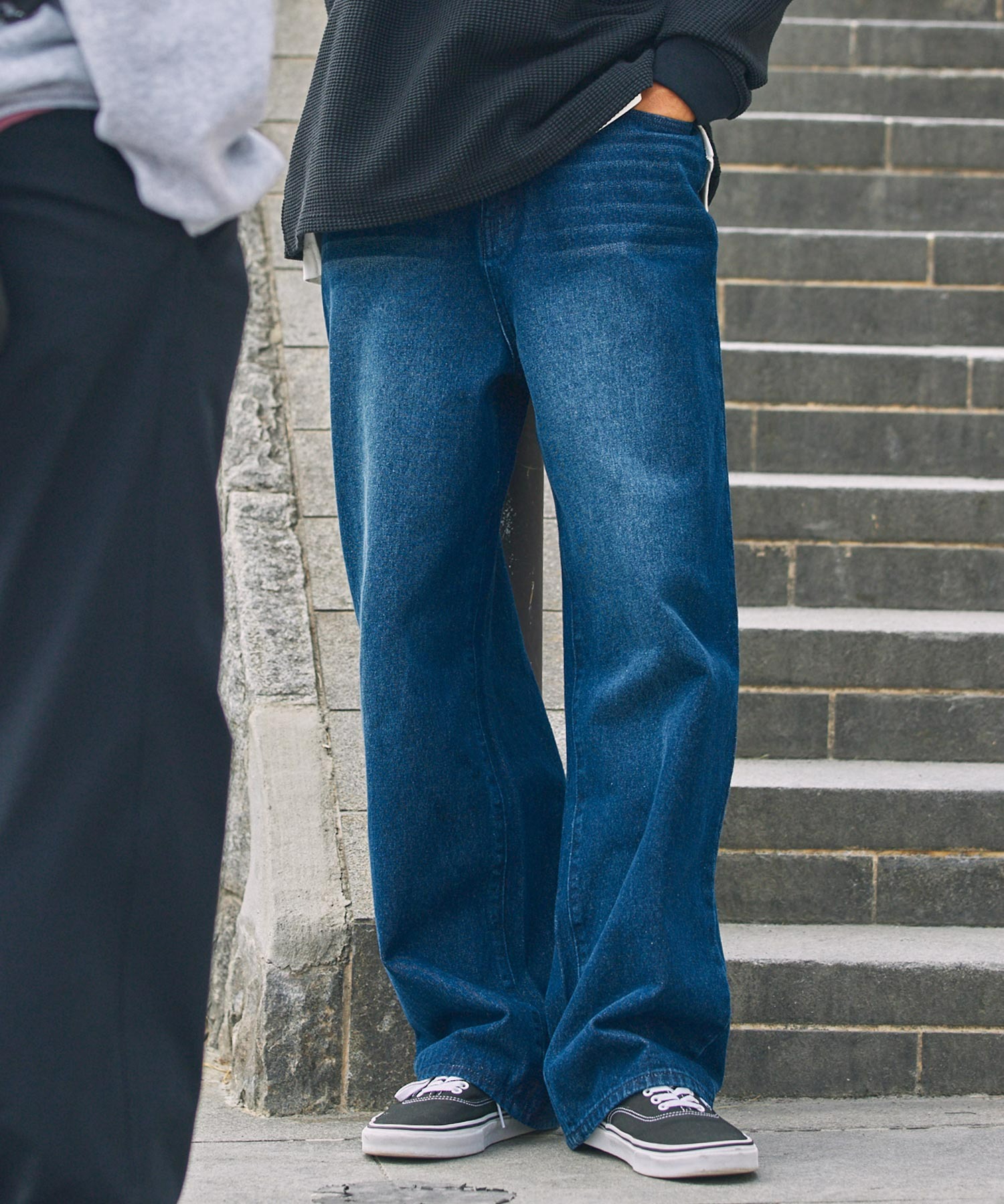 hr様 ヴィンテージ加工 ルーズストレートデニムパンツ【THE CRAFT