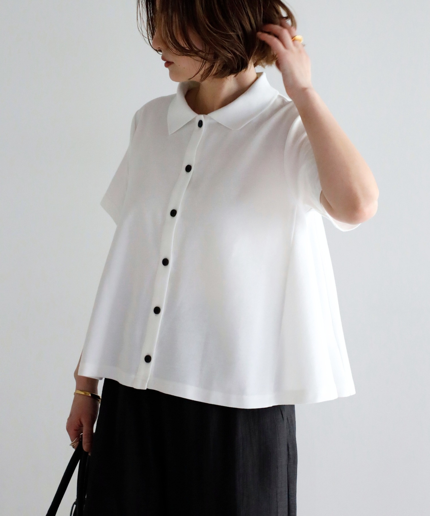 model：H158 着用サイズ：FREE