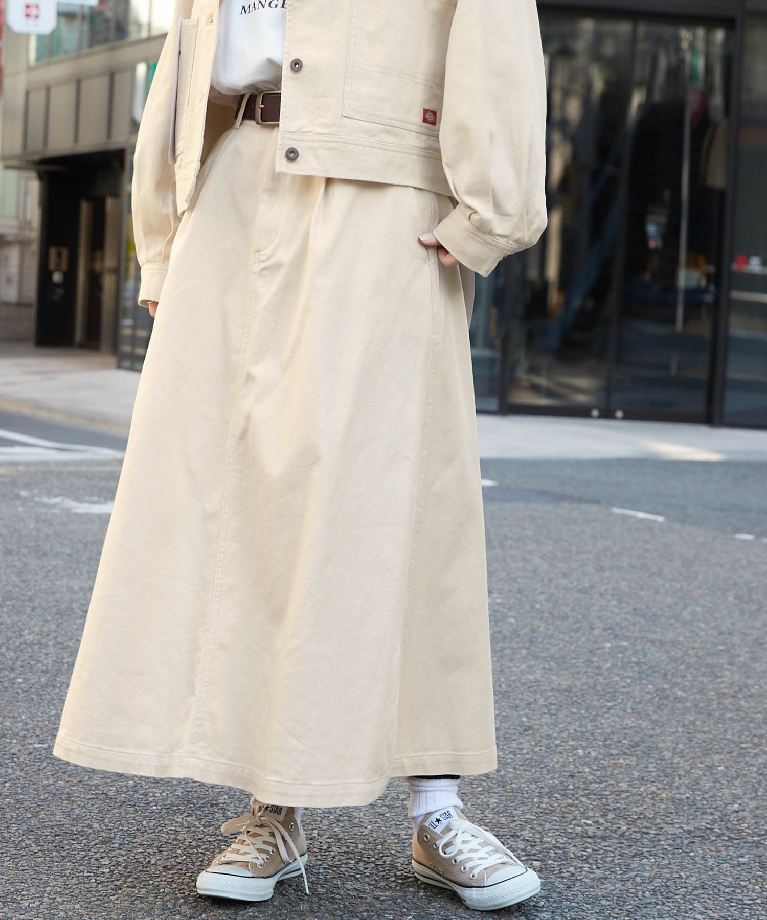 Dickies ディッキーズ バックロゴ刺繍カツラギフレアロングスカート セットアップ可能 Mono Mart Mono Mart モノマート 公式オンラインストア