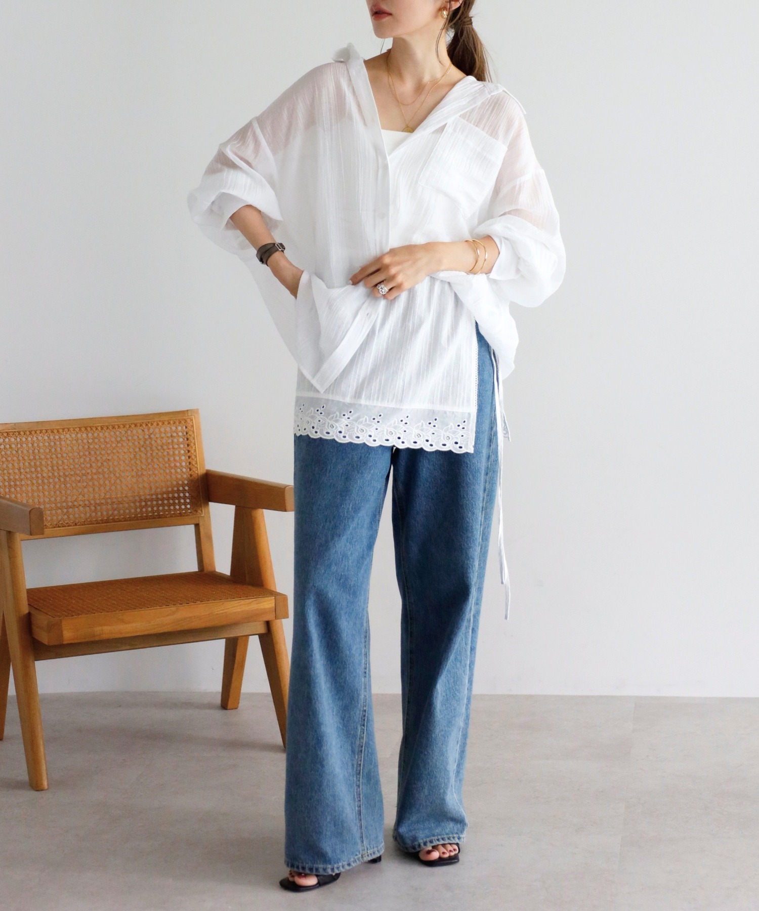 model:H165 着用サイズ:FREE