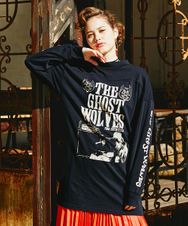 THE GHOST WOLVES/THE GHOST WOLVES R&R プリント ワンピース