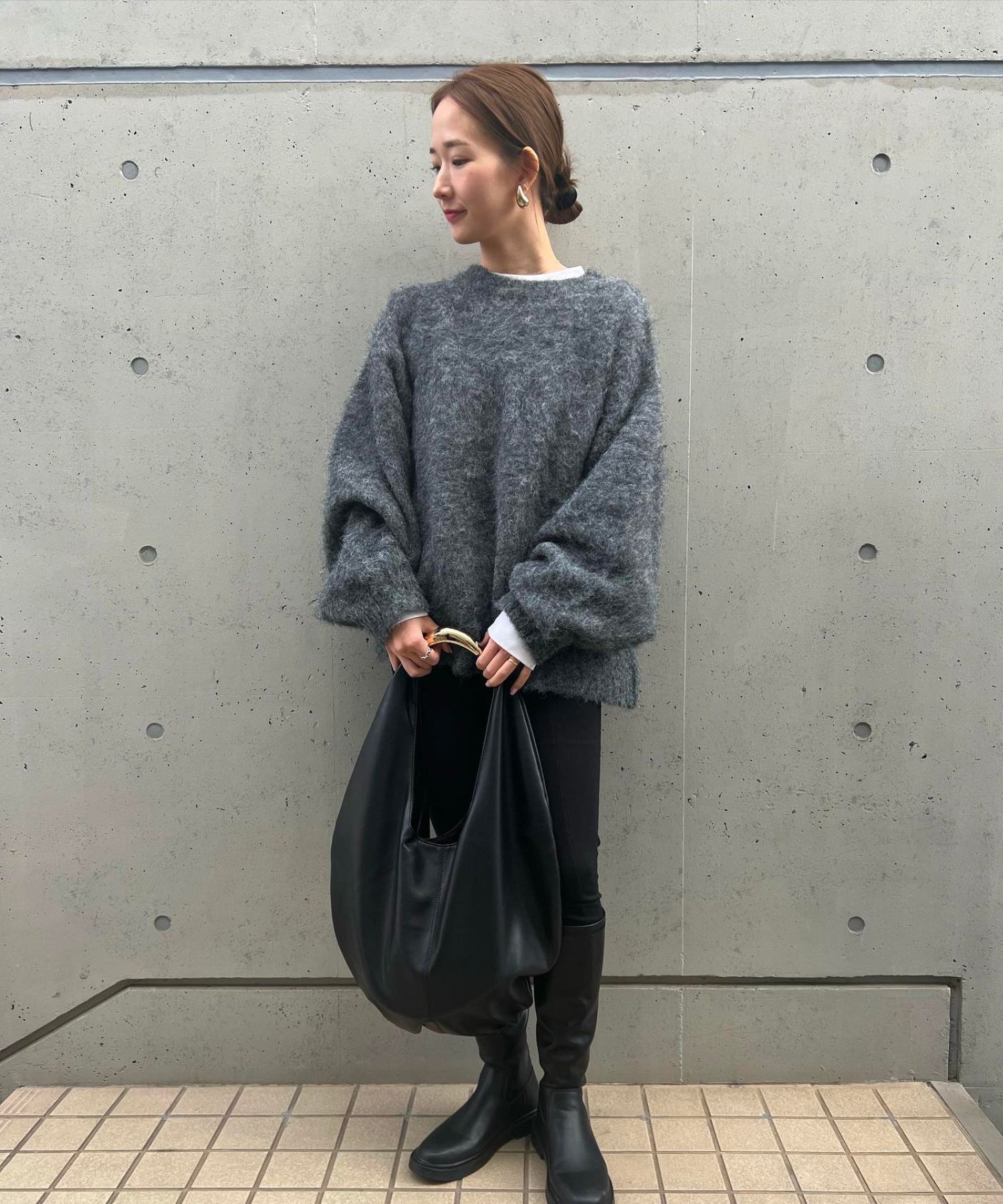 model：H158 着用サイズ：FREE