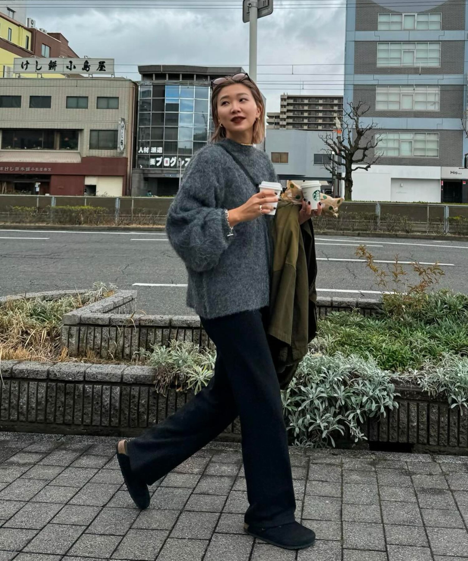 model：H163 着用サイズ：FREE
