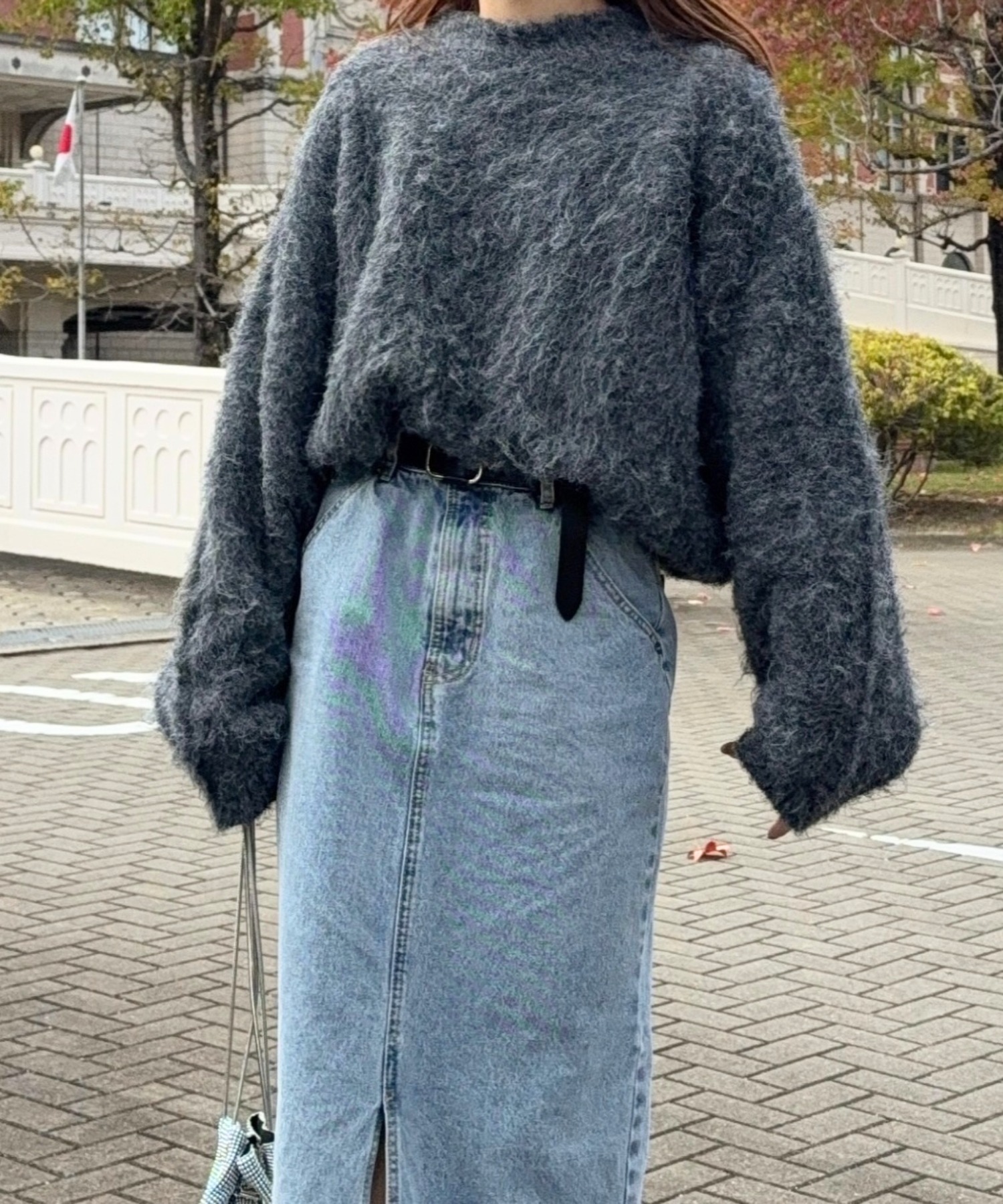 model：H155 着用サイズ：FREE