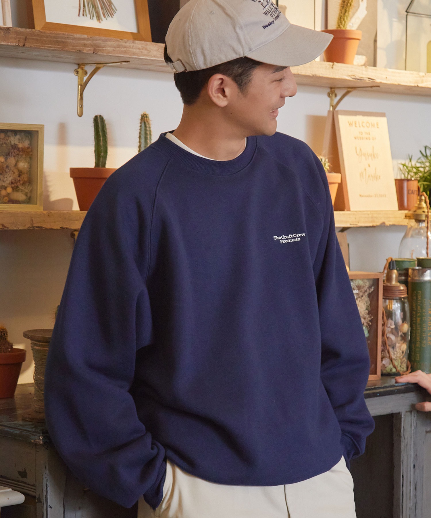 ファンクショナルファブリック ロゴ刺繍 ビッグシルエット ドロー