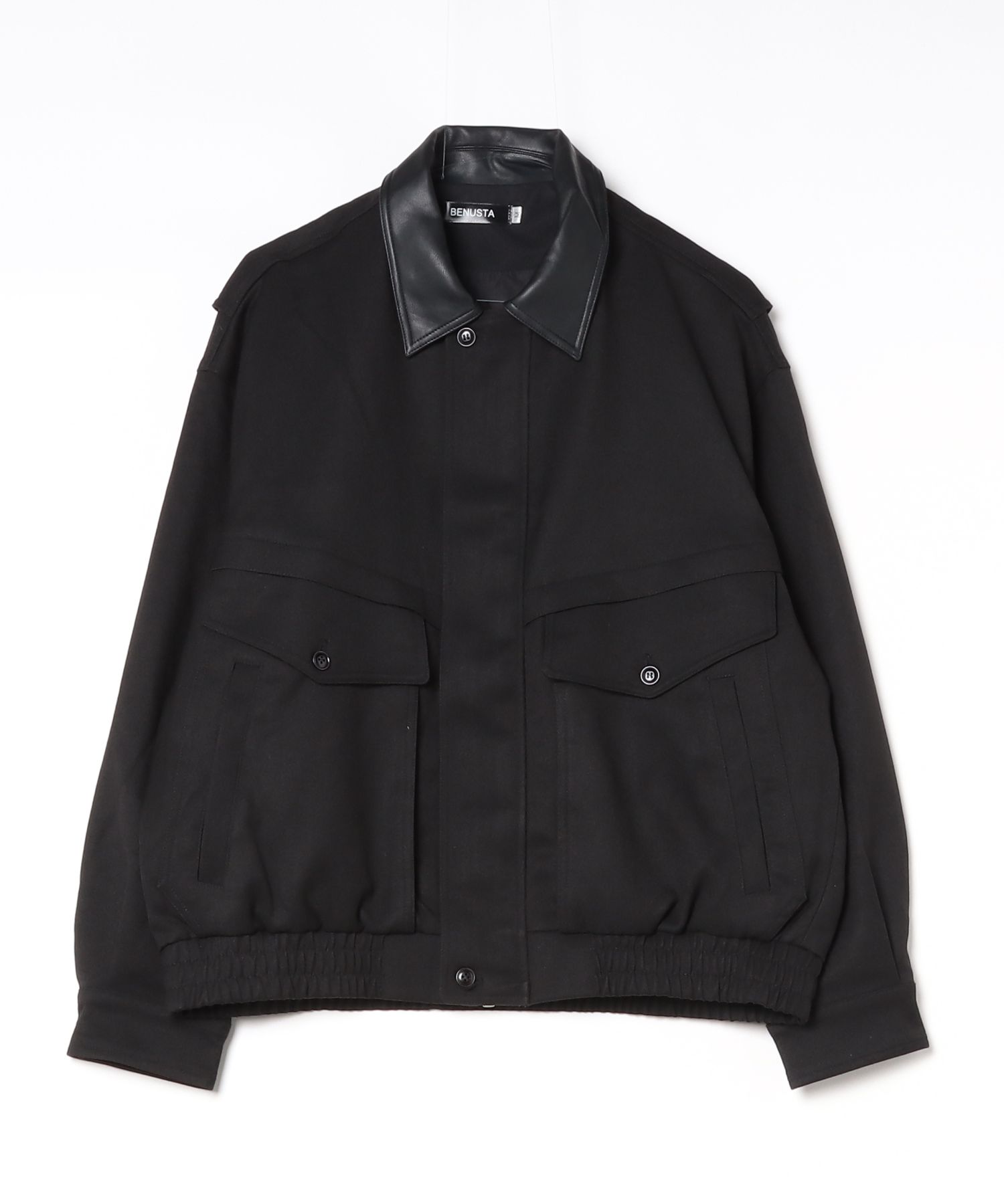 A'GEM/9 × .kom 『BENUSTA/べヌスタ』Leather Collar Blouson /レザー