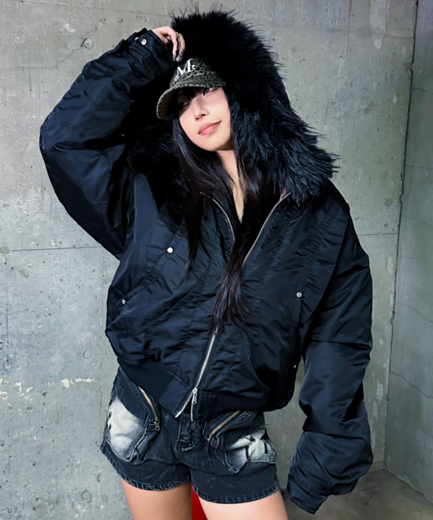 A'GEM/9 × .kom 『A'gem/エージェム』ファーフードMA1 A'gem│A'GEM/9