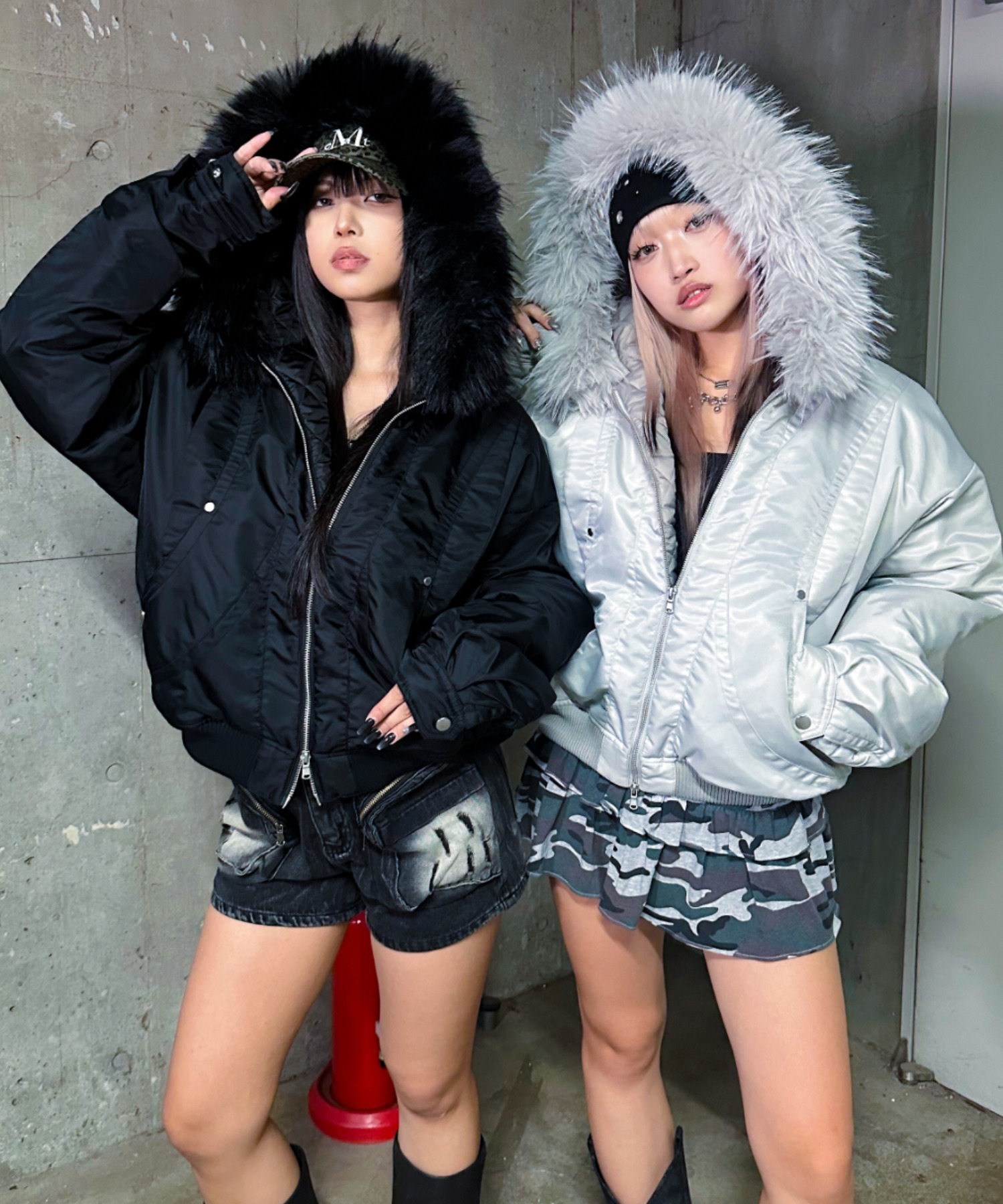 A'GEM/9 × .kom 『A'gem/エージェム』ファーフードMA1 A'gem│A'GEM/9