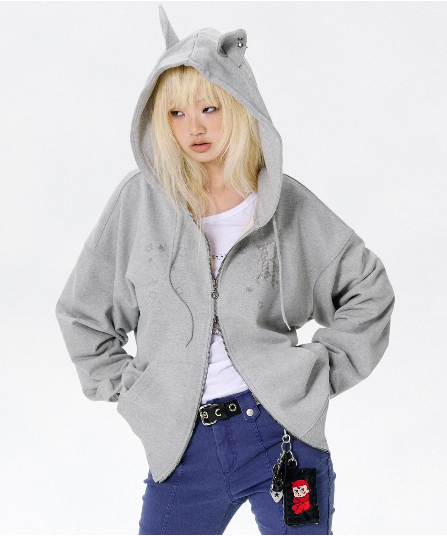 まとめ買い　パーカー A'GEM/9 × .kom 『runningHIGH/ランニングハイ』EAR ZIP UP HOODIE