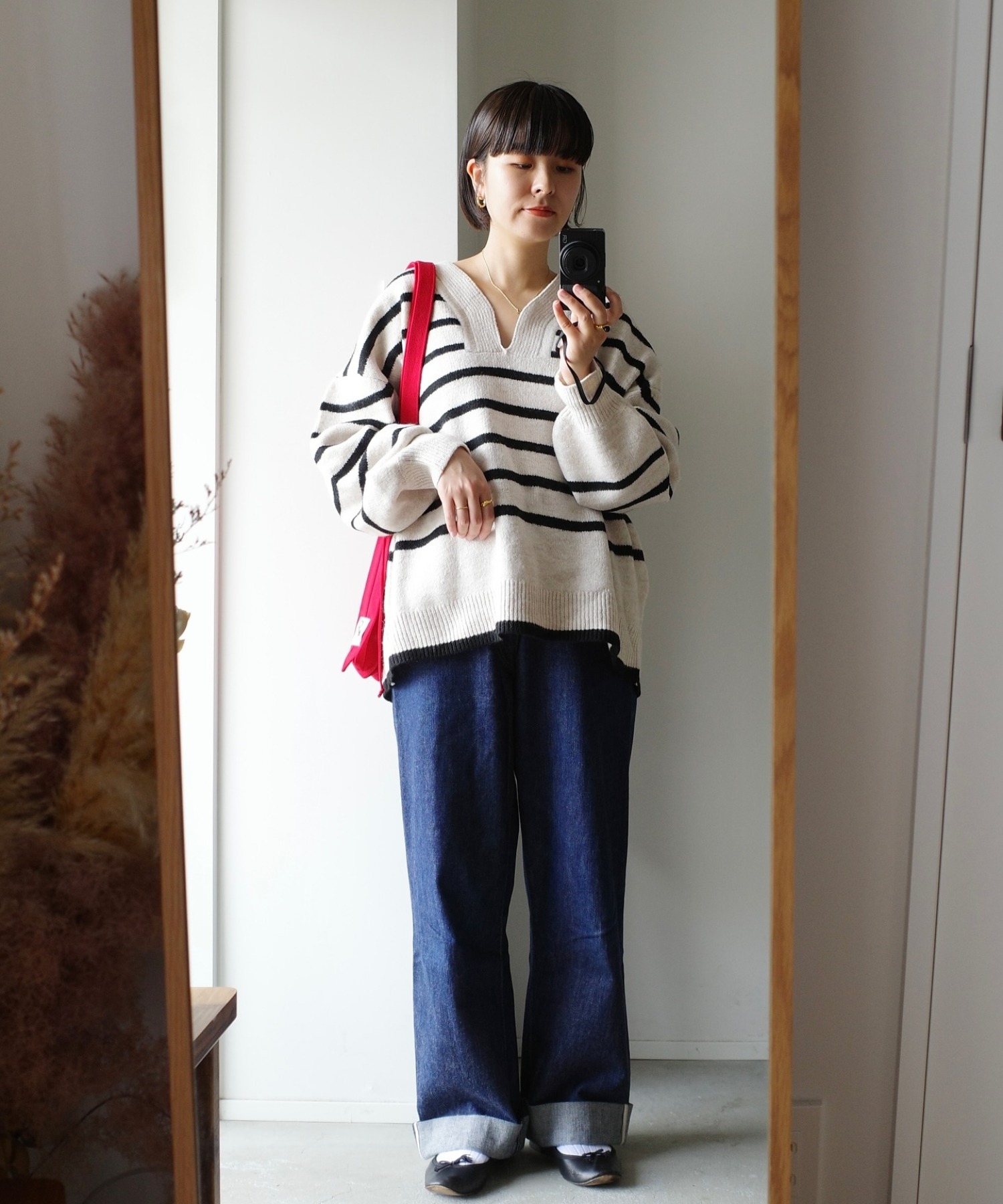 model：H158 着用サイズ：FREE
