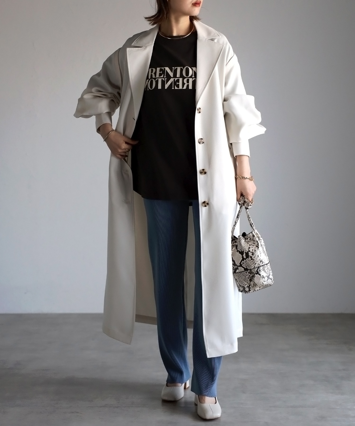 model：H158 着用サイズ：FREE