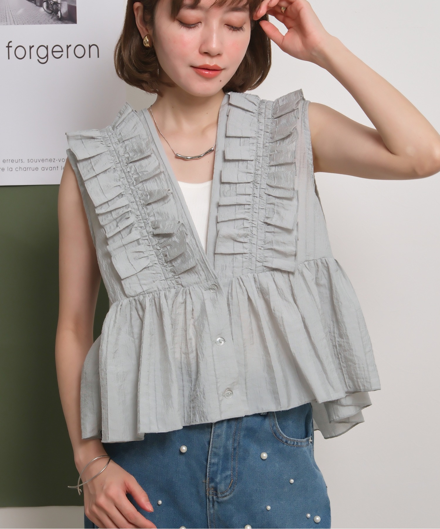 フリルベスト Palm Riche│Eimee Law & LHELBIE 公式オンラインストア