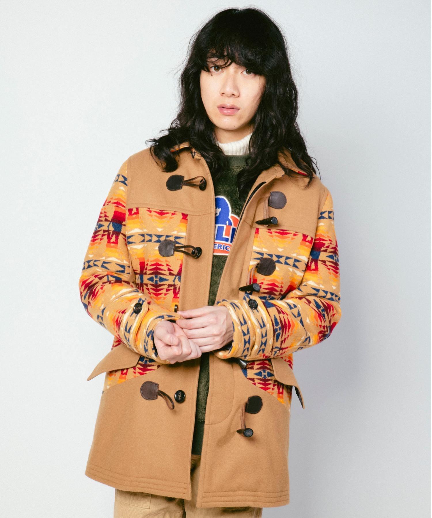 0117-4】PENDLETON×HYS TIMES総柄 ダッフルコート www.alberobello.se