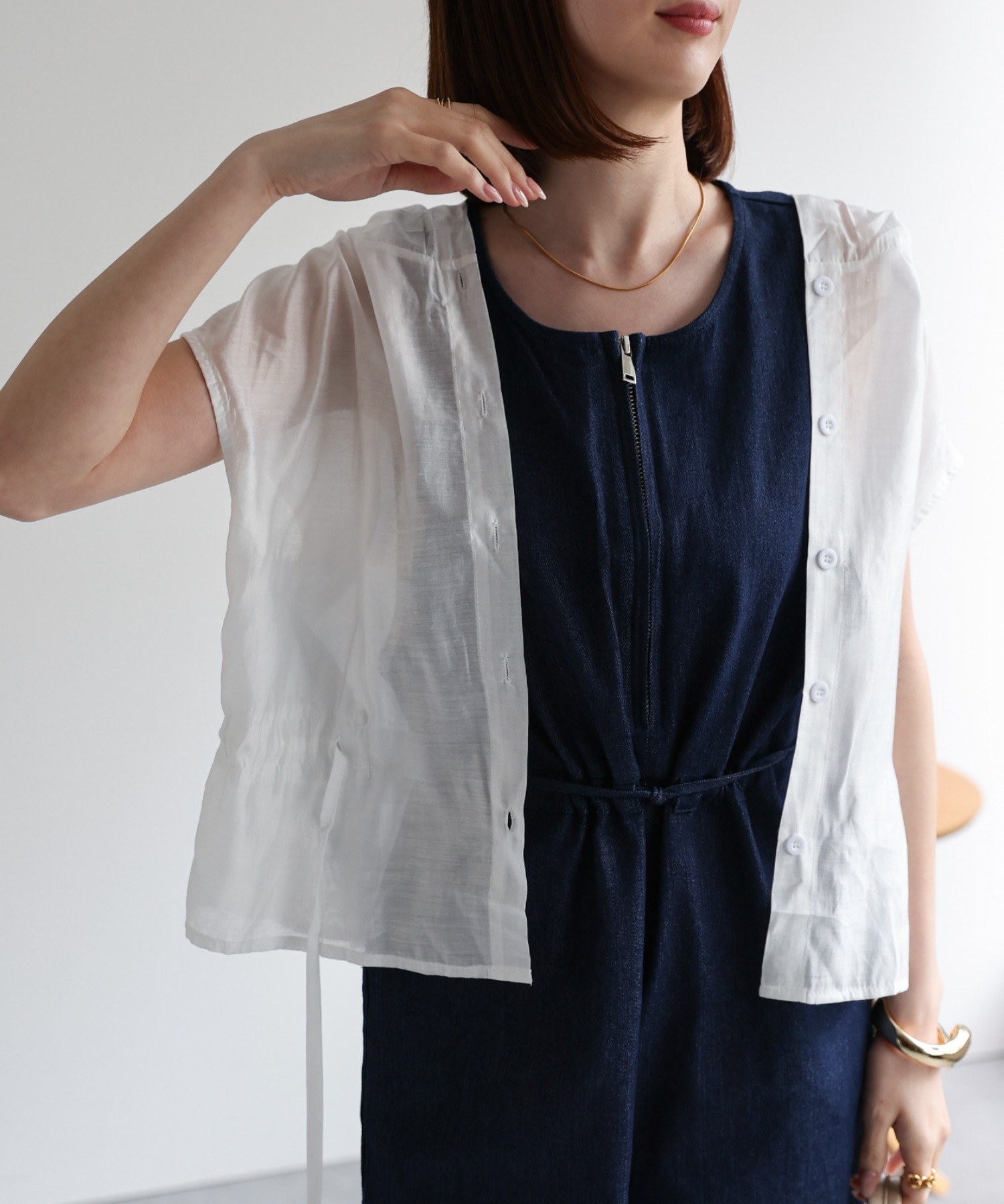 model：162cm 着用サイズ：F