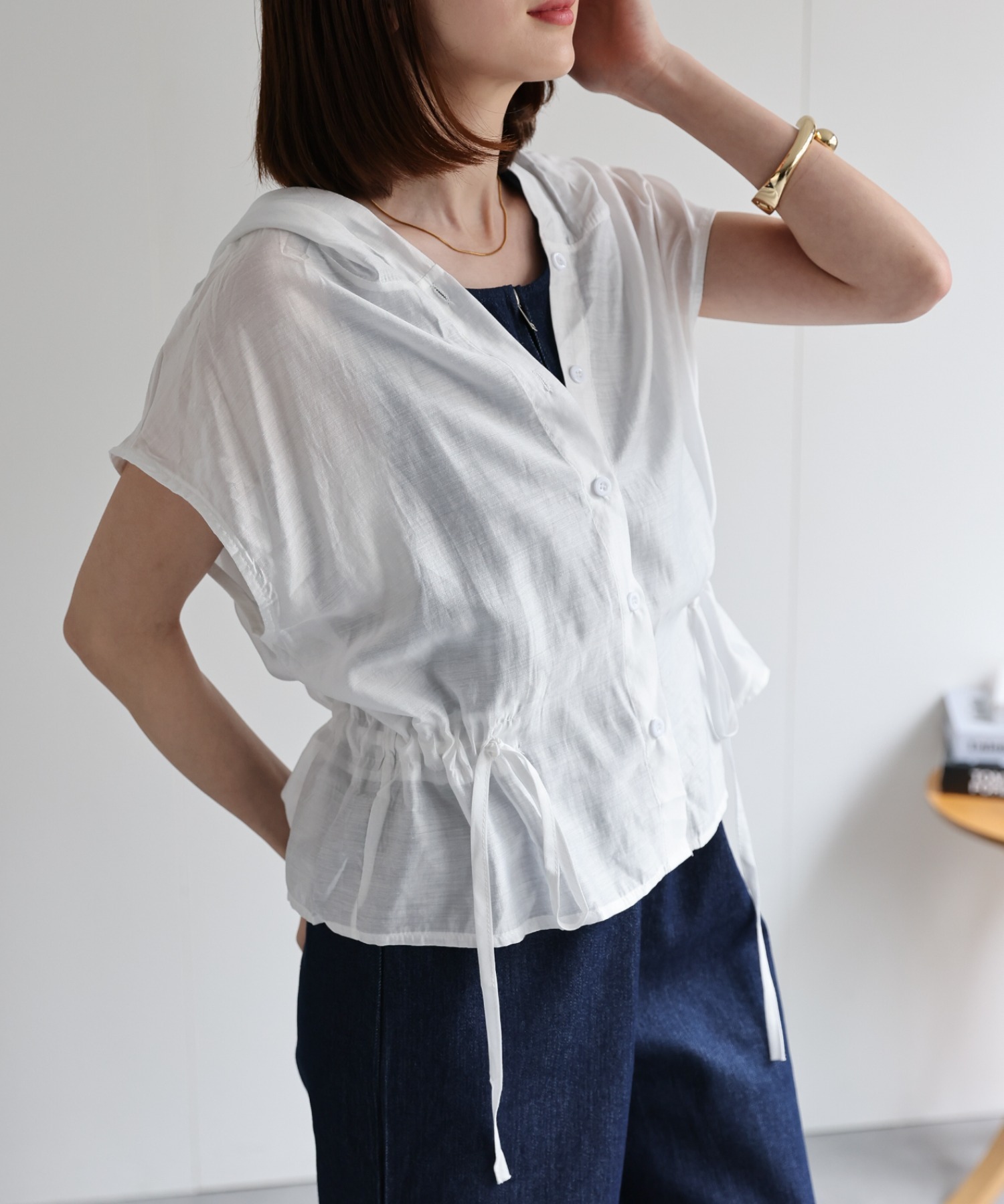 model：162cm 着用サイズ：F