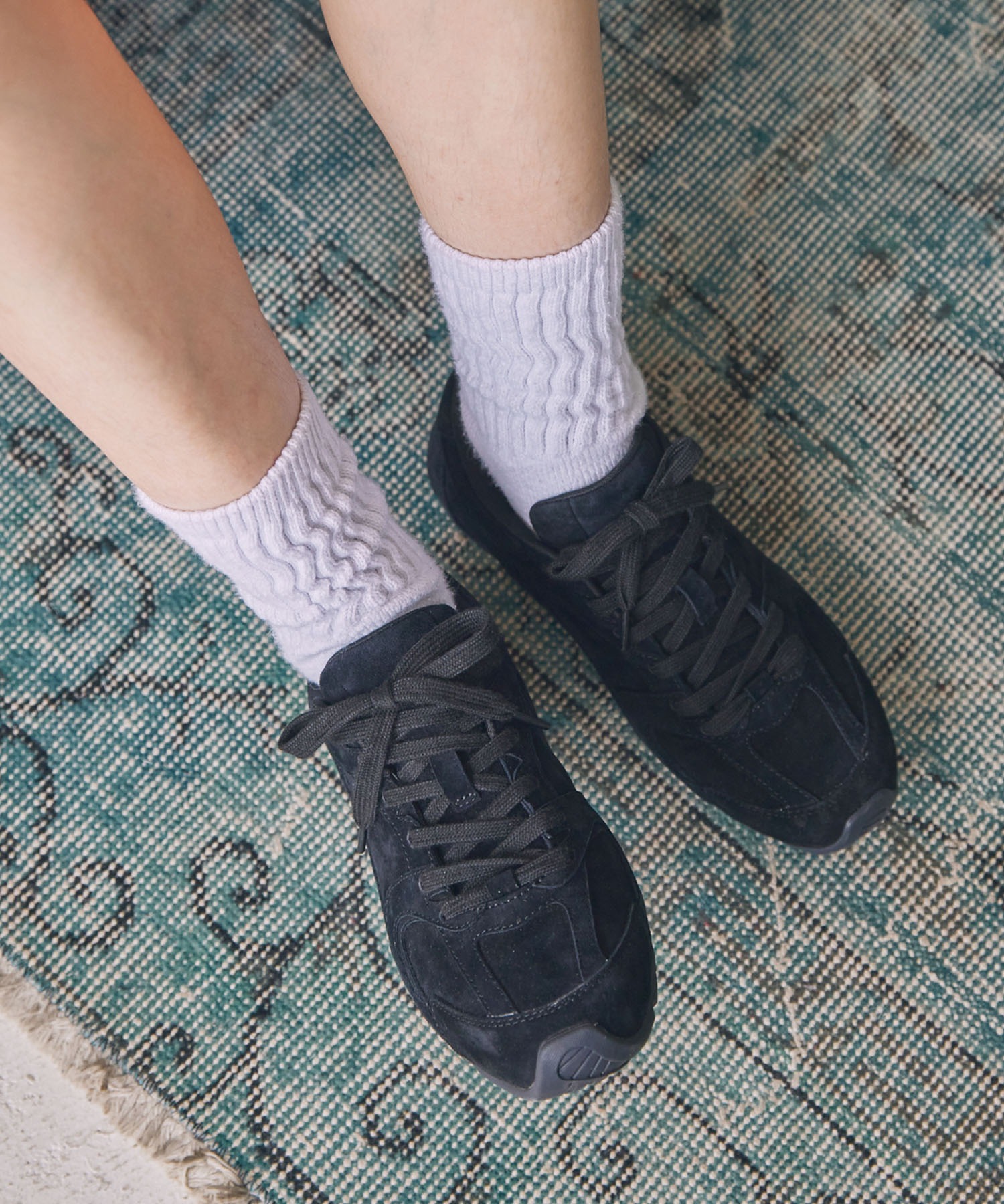 MOHI/モヒ ナチュラルスエードレースアップスニーカー MONO-MART