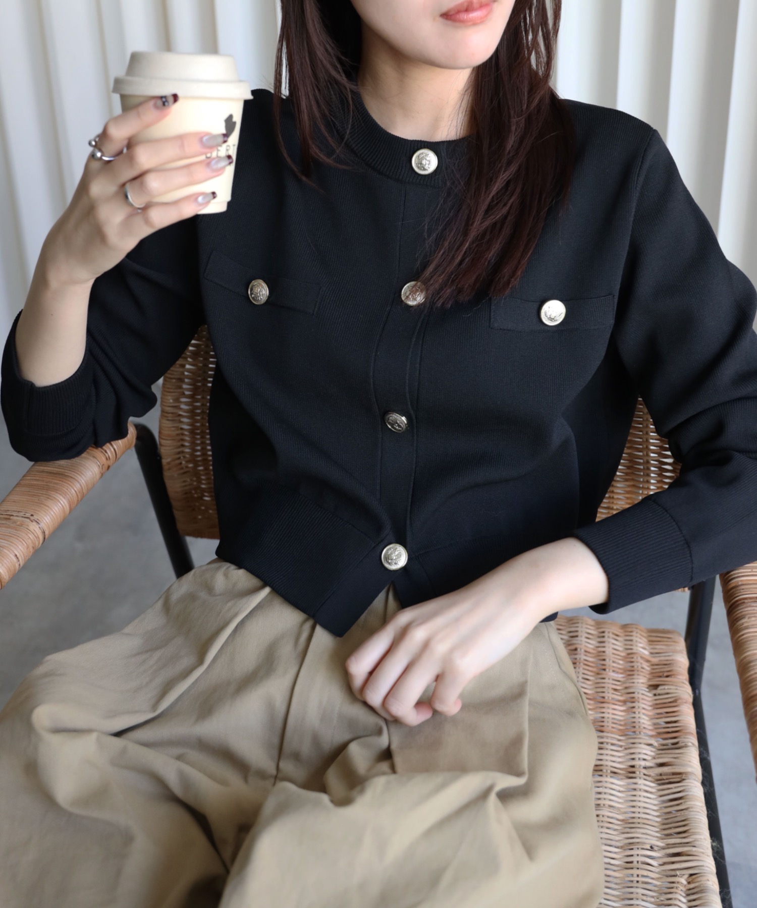 model：164cm. 着用サイズ：FREE