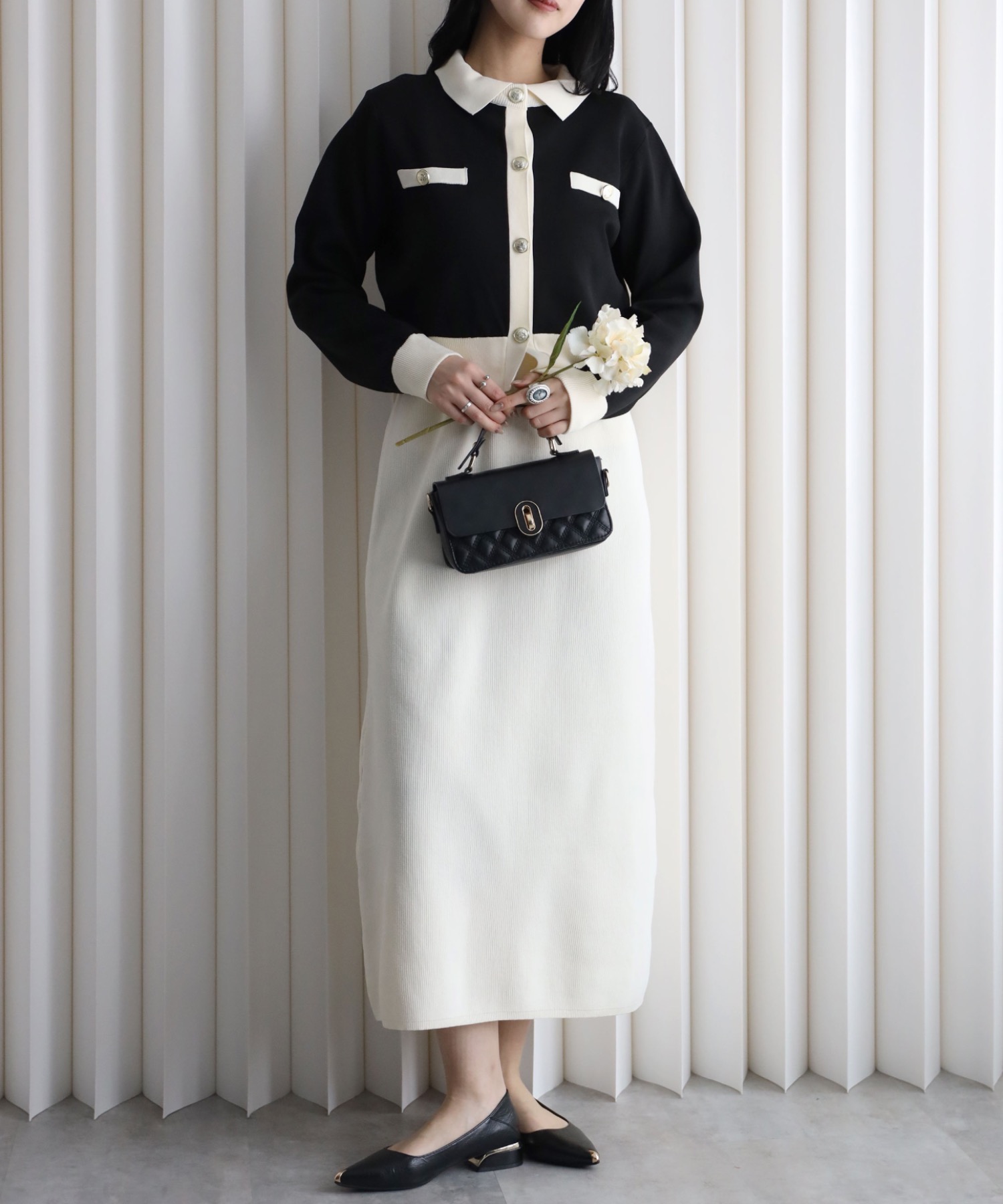 model：164cm. 着用サイズ：FREE