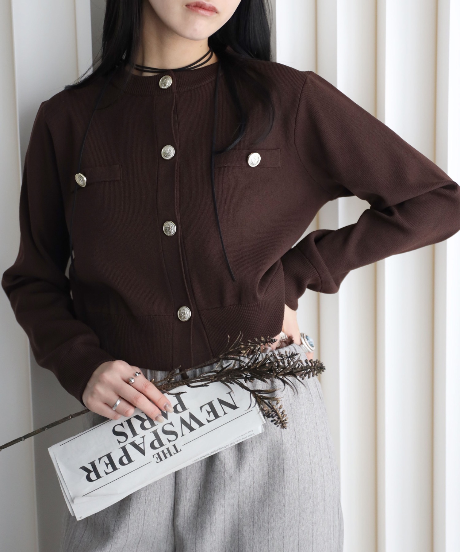model：164cm. 着用サイズ：FREE