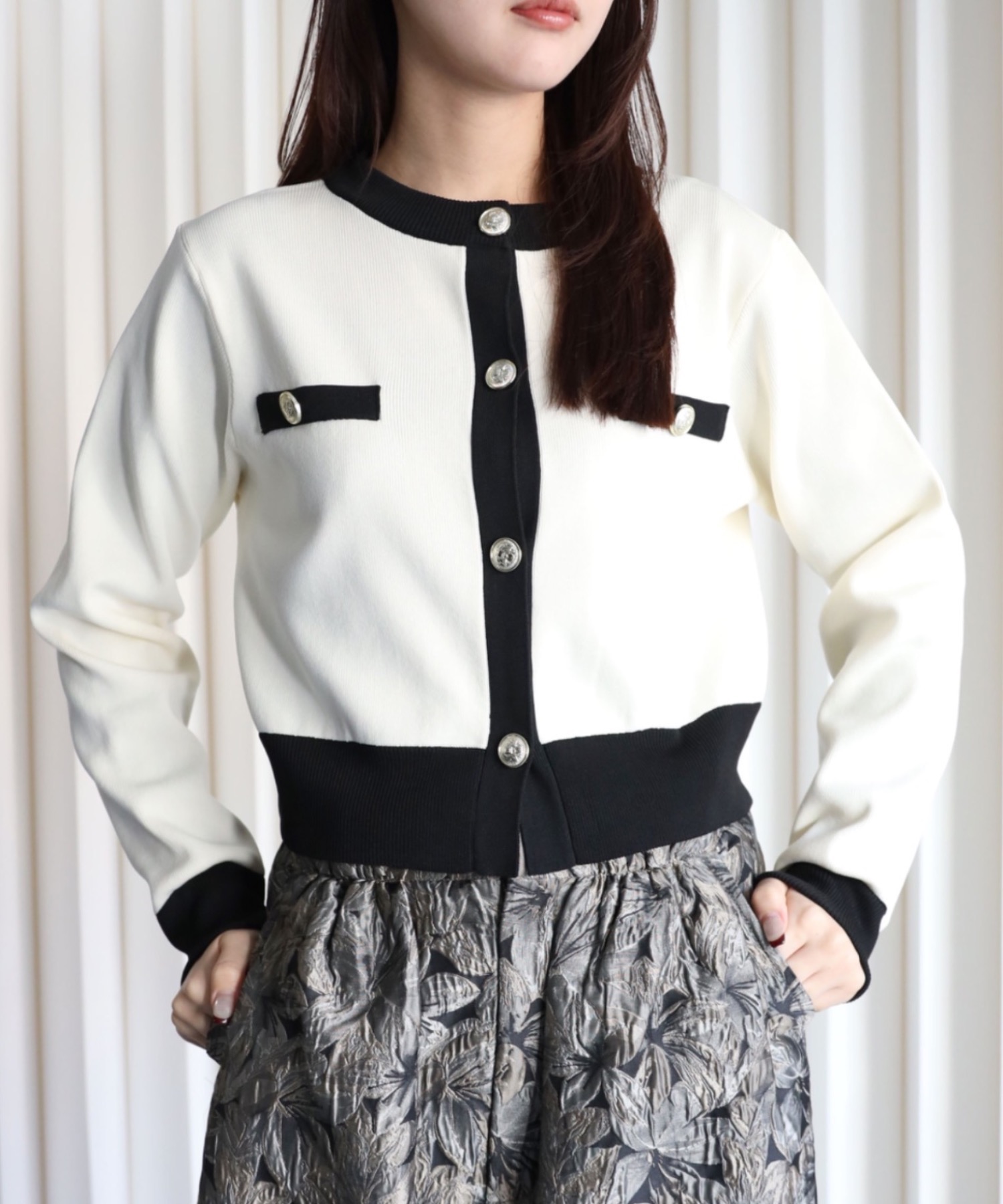 model：164cm. 着用サイズ：FREE