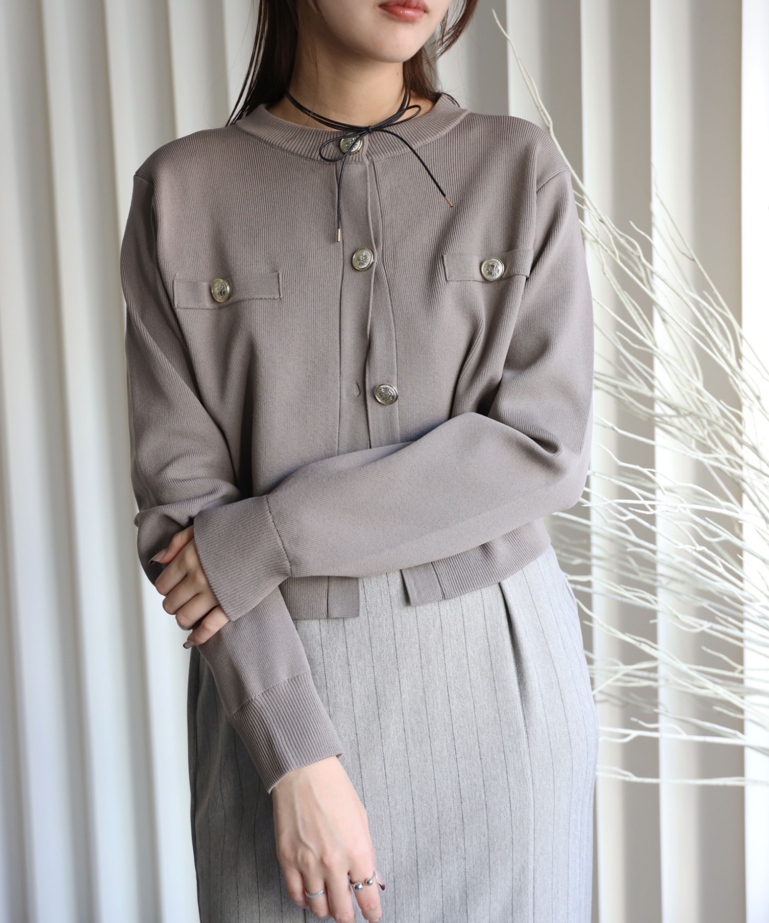 model：164cm. 着用サイズ：FREE