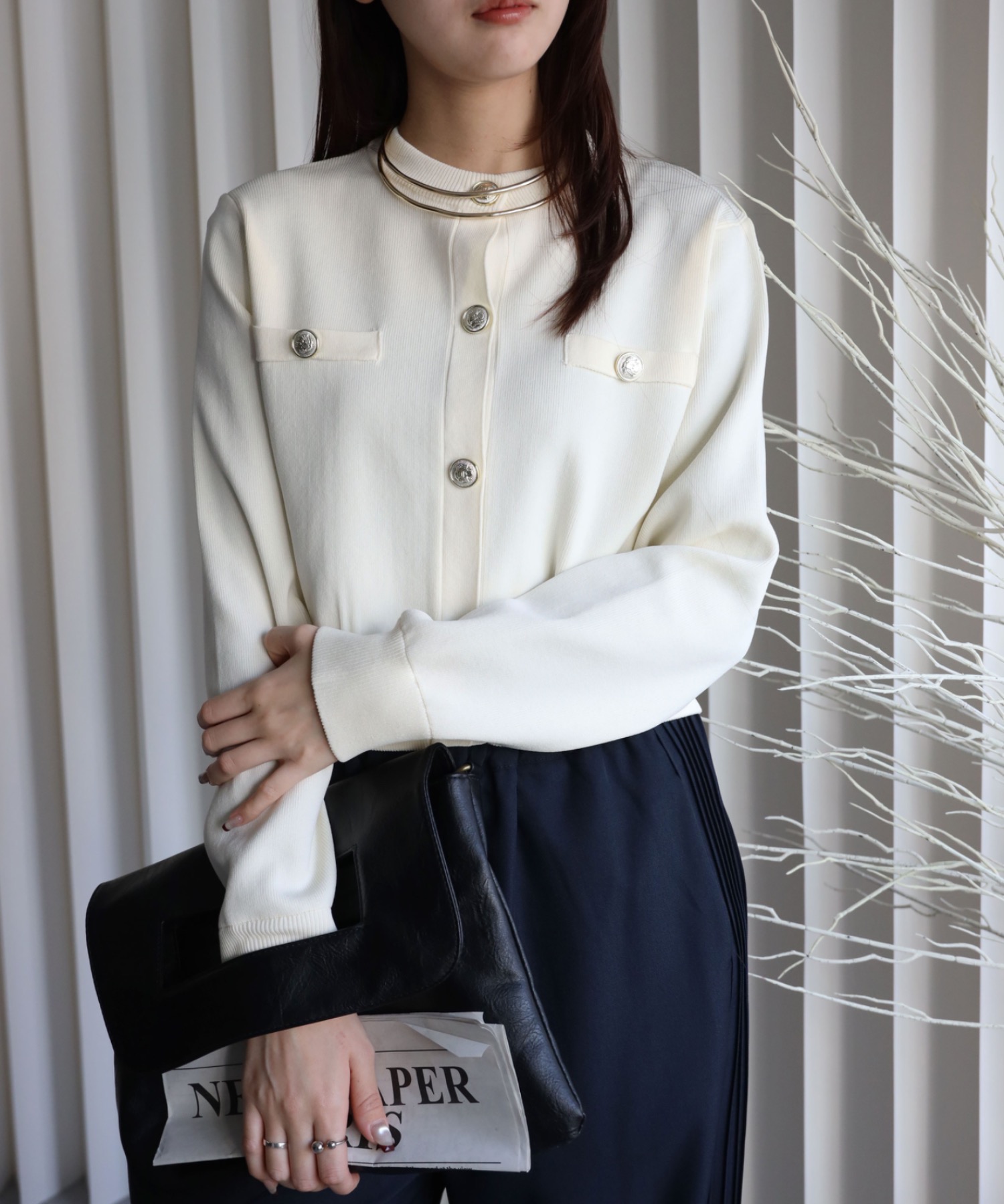 model：164cm. 着用サイズ：FREE
