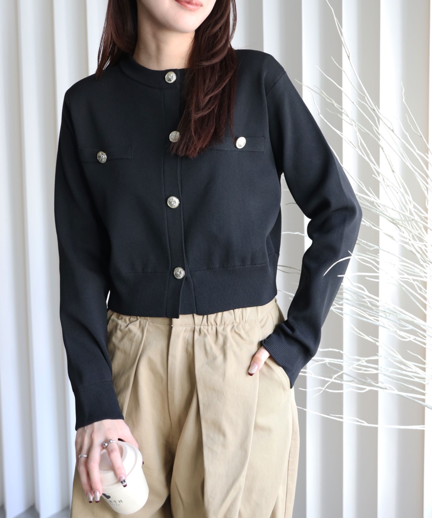 model：164cm. 着用サイズ：FREE