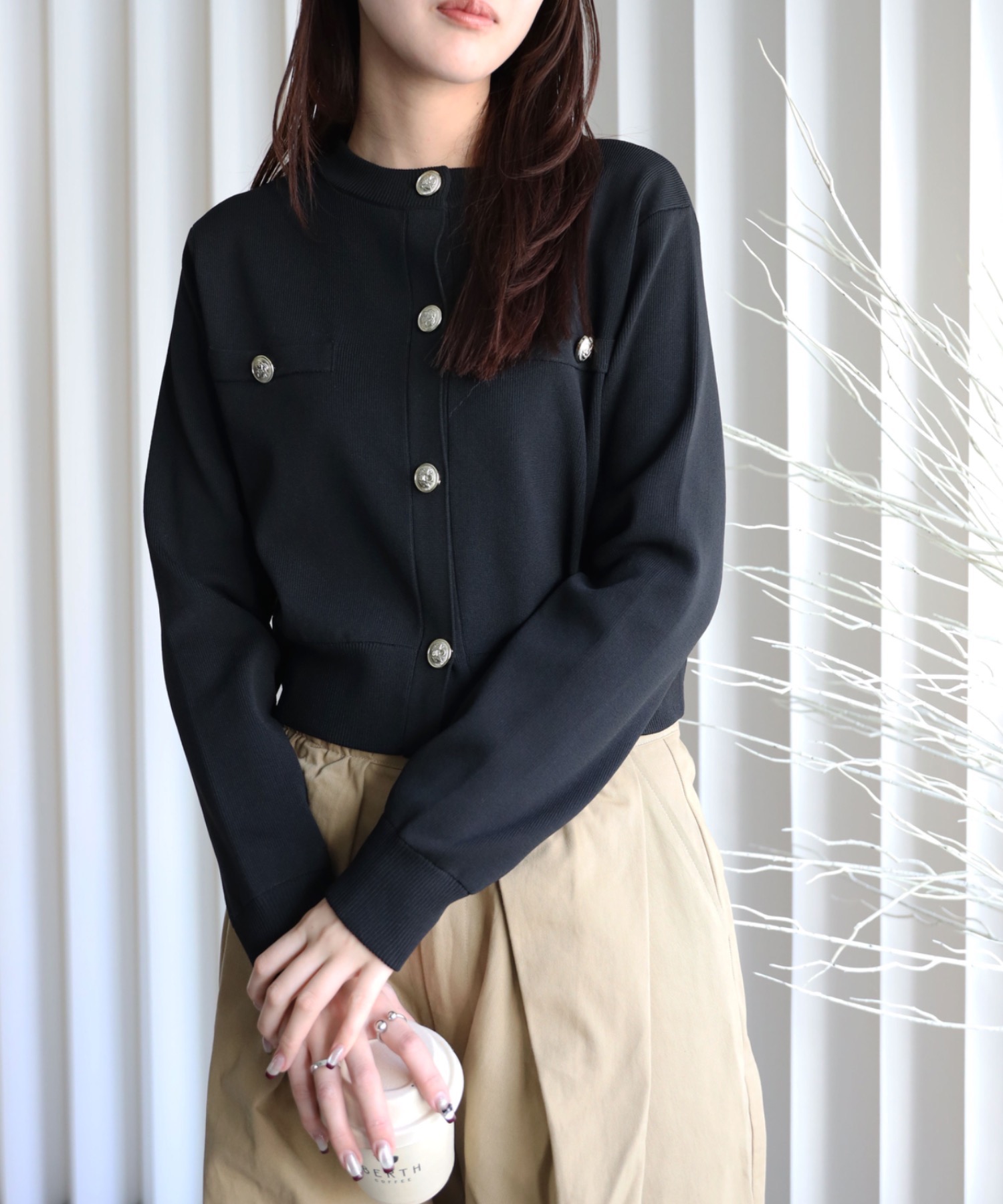 model：164cm. 着用サイズ：FREE