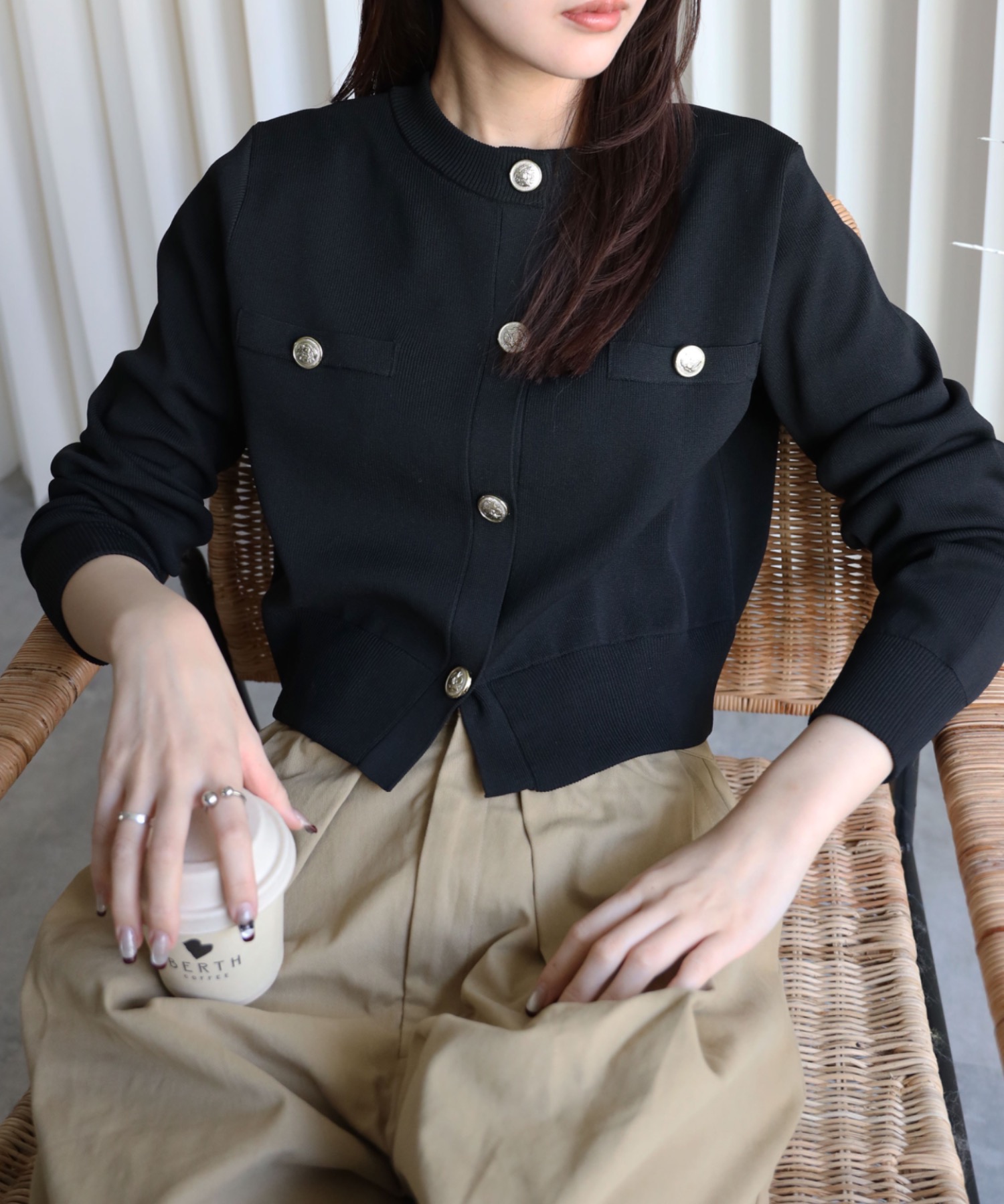 model：164cm. 着用サイズ：FREE