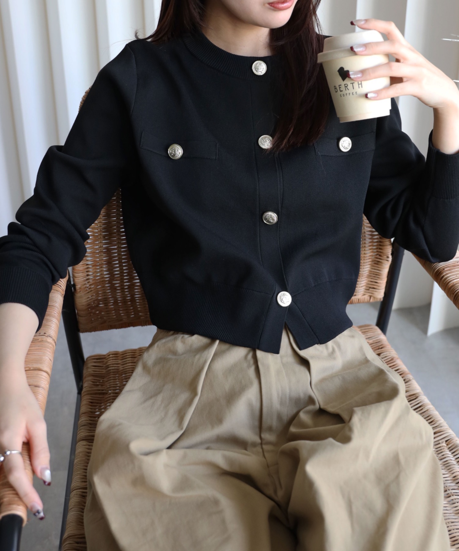 model：164cm. 着用サイズ：FREE