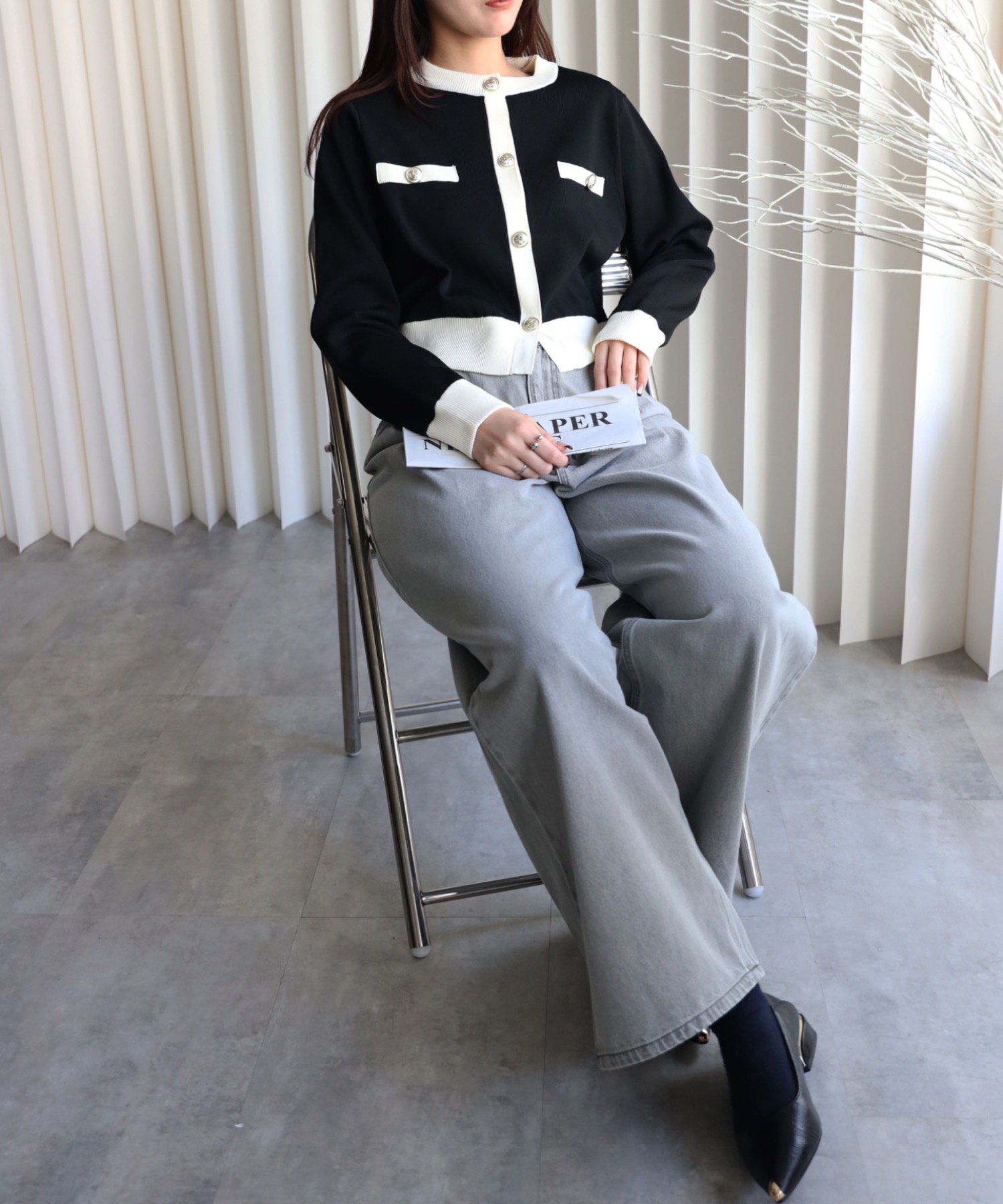 model：164cm. 着用サイズ：FREE