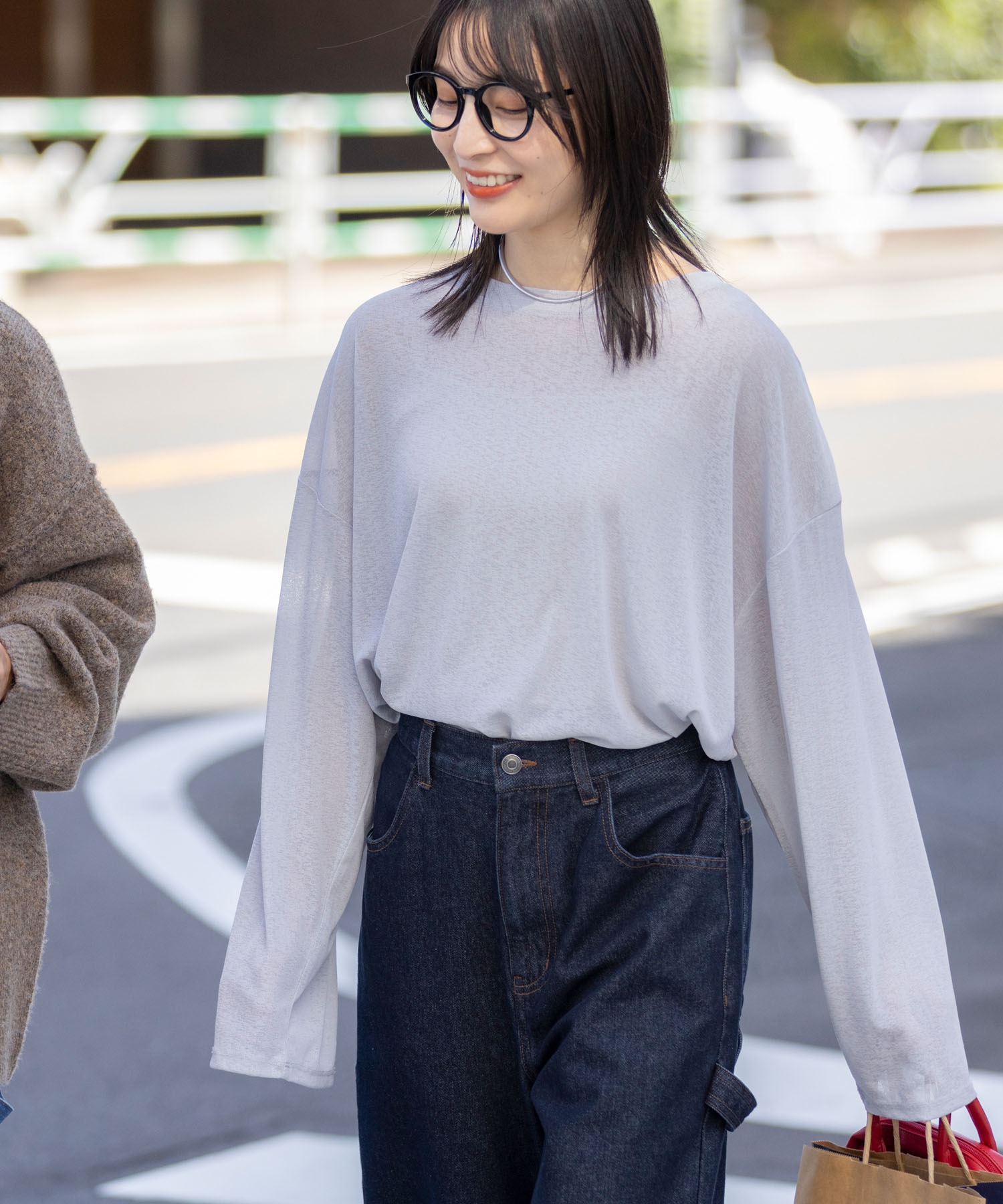 マルチファンクショナル スラブシアーロングスリーブTシャツ【THE