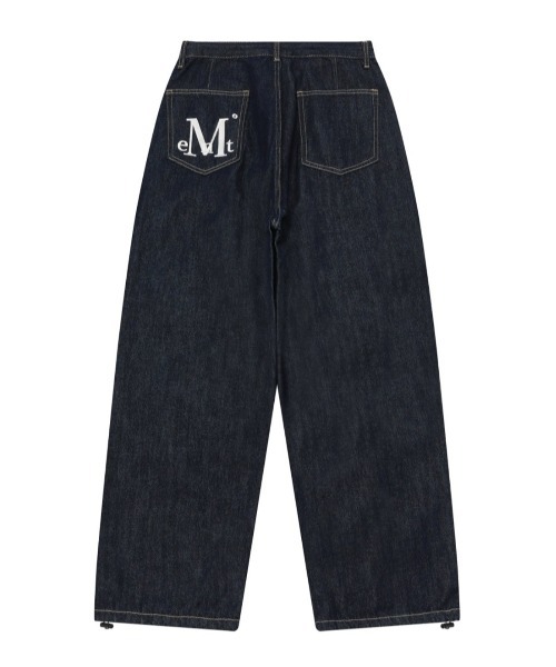 A'GEM/9 × .kom 『MUCENT/ムセント』MAXXI BACK POCKET BIG LOGO DENIM