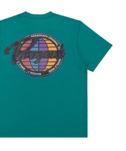 A'GEM/9 × .kom『paragraph/パラグラフ』Paragraph Logo Color earth T-shirt/パラグラフロゴ  カラーアース 半袖Tシャツ 韓国ブランドセレクト│A'GEM/9×.KOM【公式】｜韓国・ストリートブランド通販サイト エージェムナイン  ドットケーオーエム