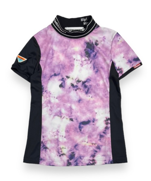 Tie dye art iridescent mockneck — галографический мокс-воротник (тай-дай)