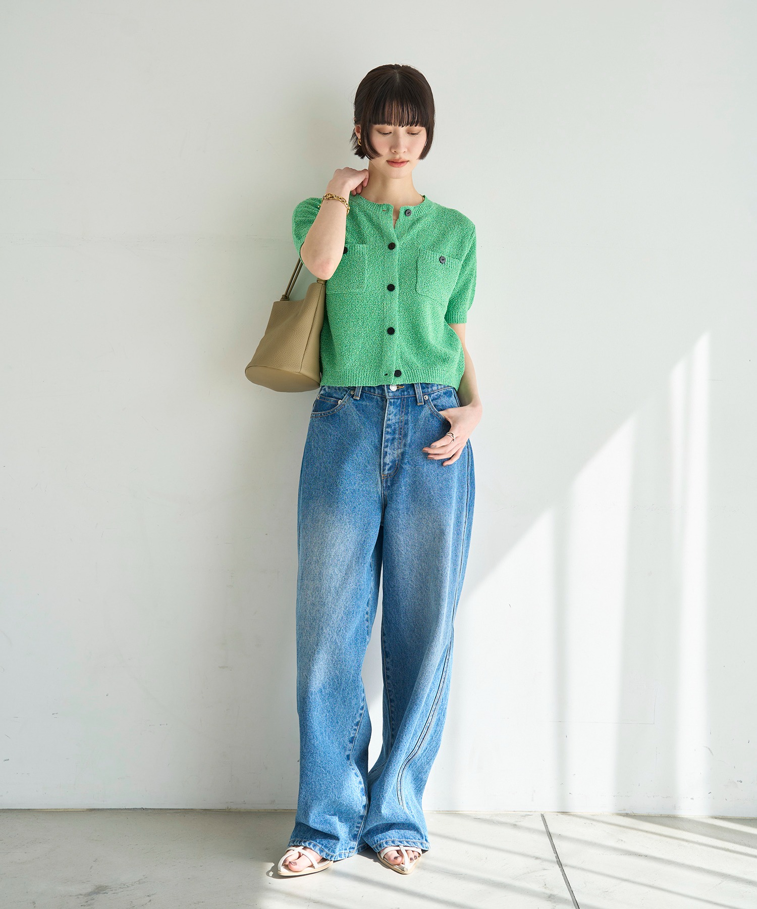 model：H166　着用サイズ：F