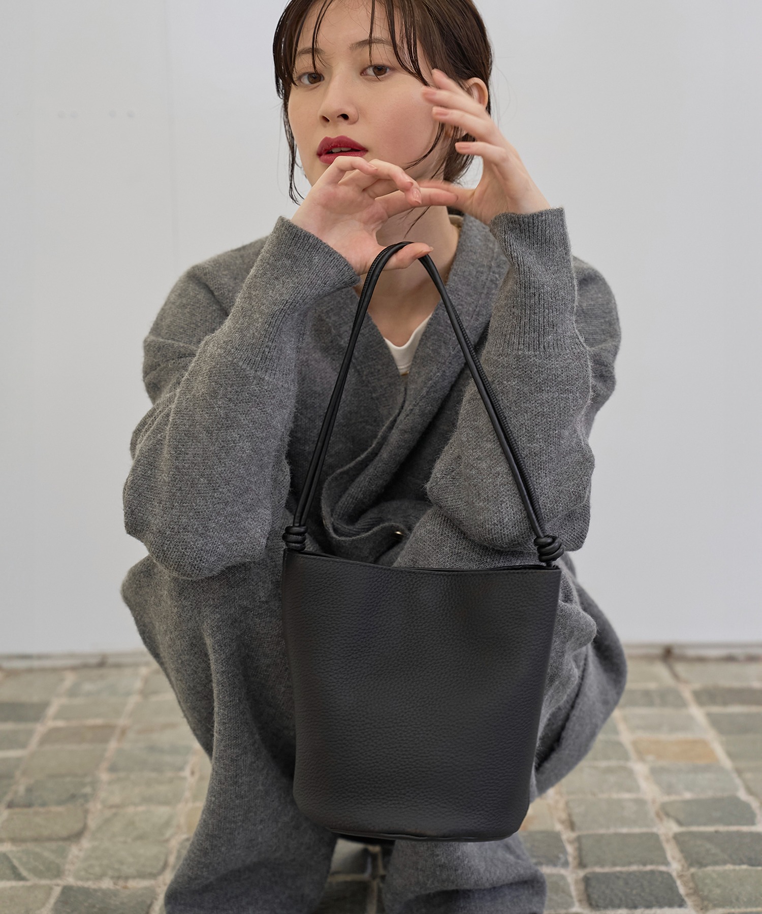model：H166　着用サイズ：F