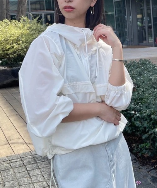 シアーアノラックパーカー