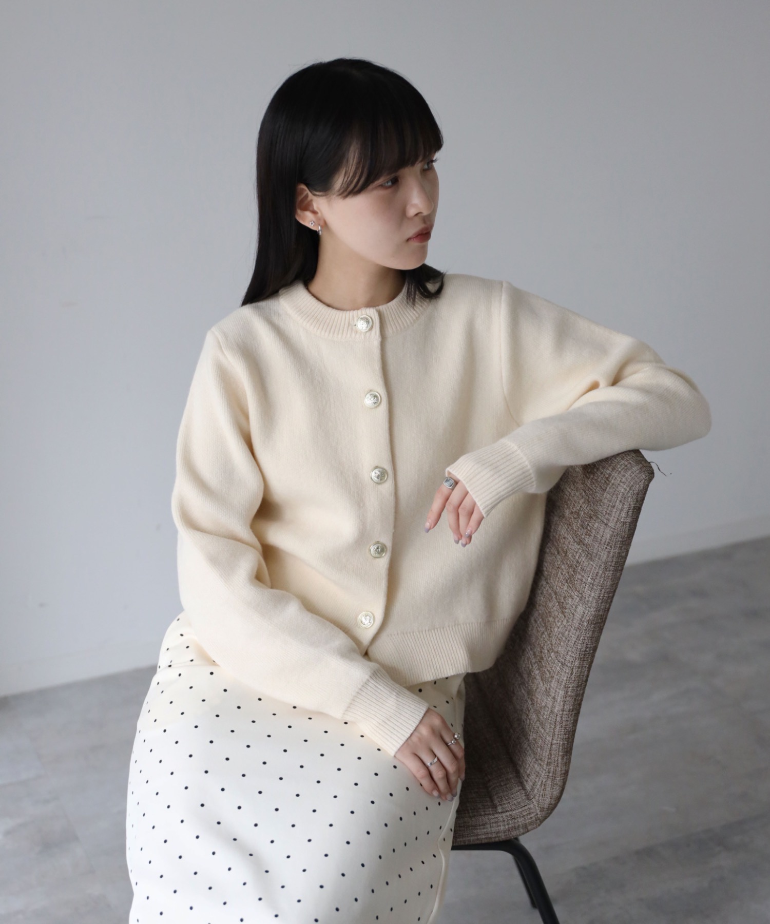 model：155cm. 着用サイズ：FREE