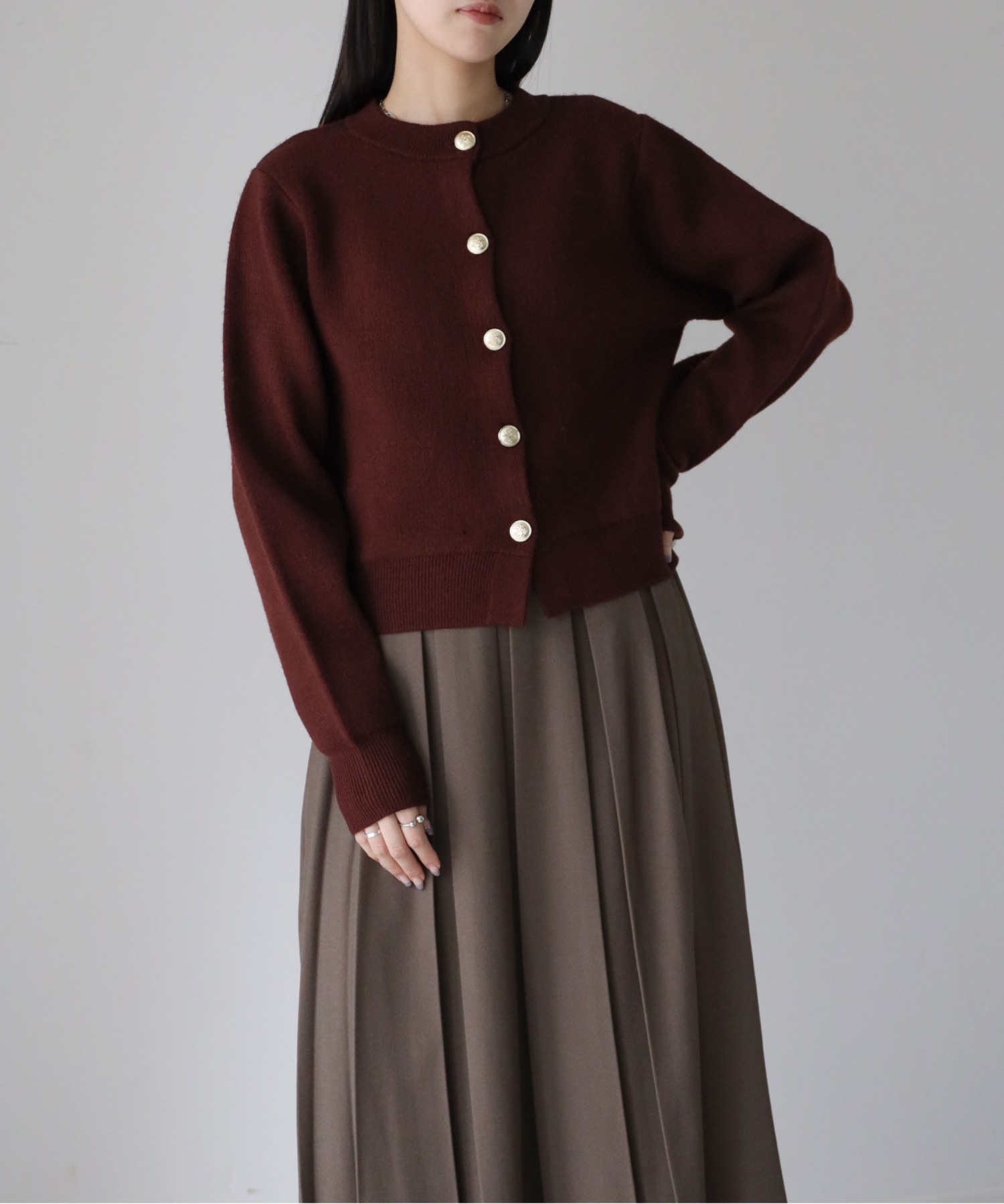 model：155cm. 着用サイズ：FREE
