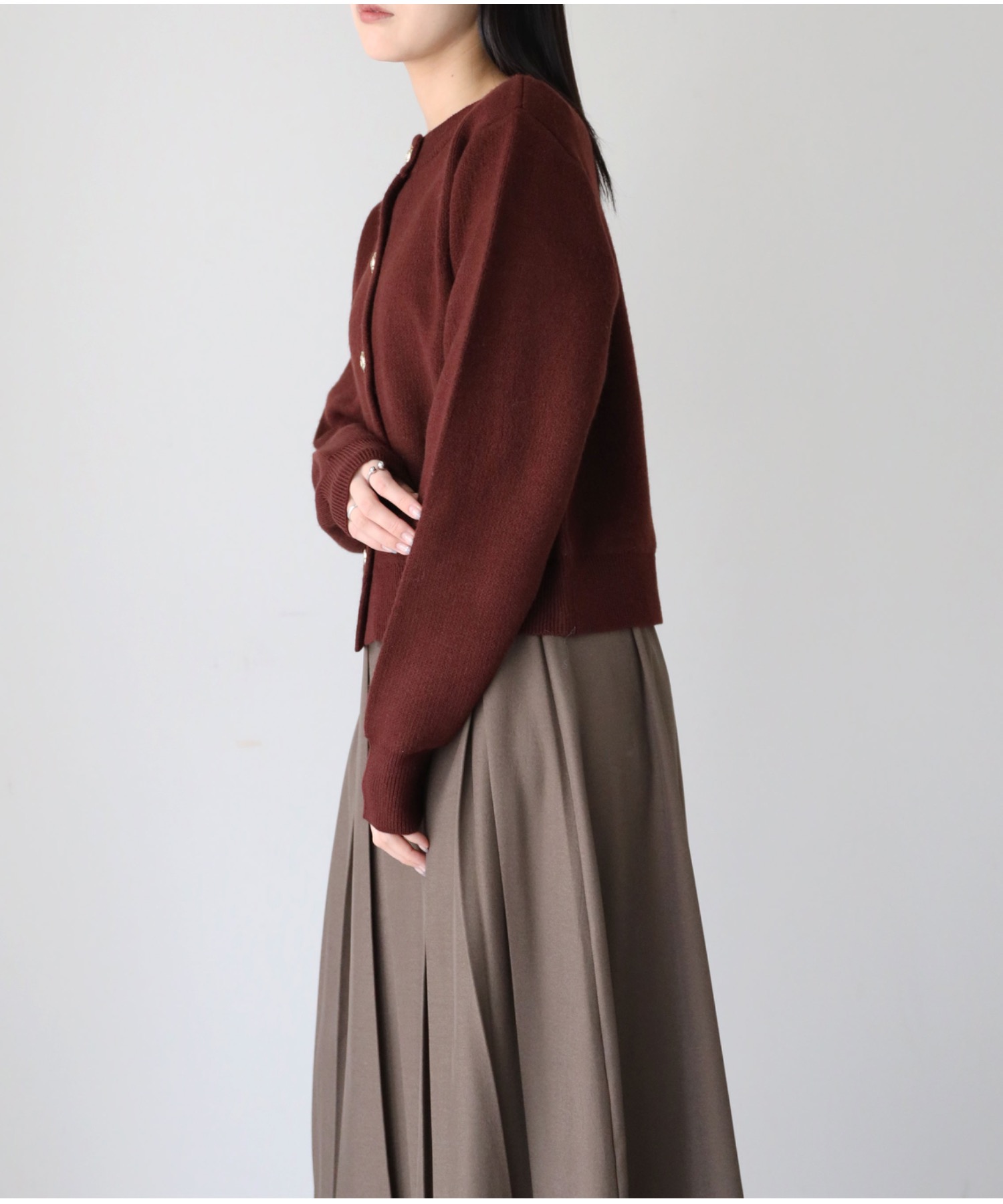 model：155cm. 着用サイズ：FREE