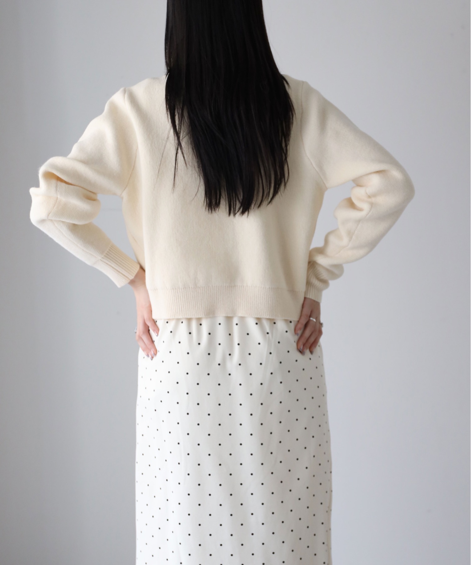 model：155cm. 着用サイズ：FREE
