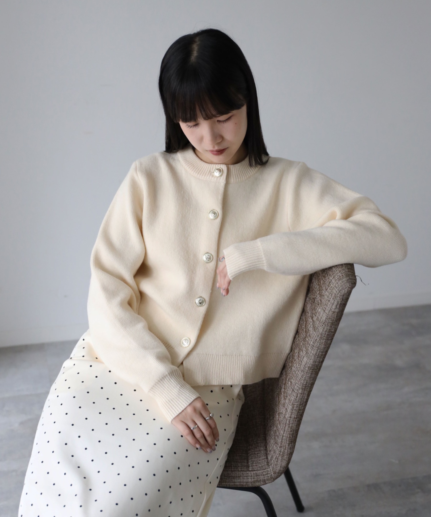 model：155cm. 着用サイズ：FREE