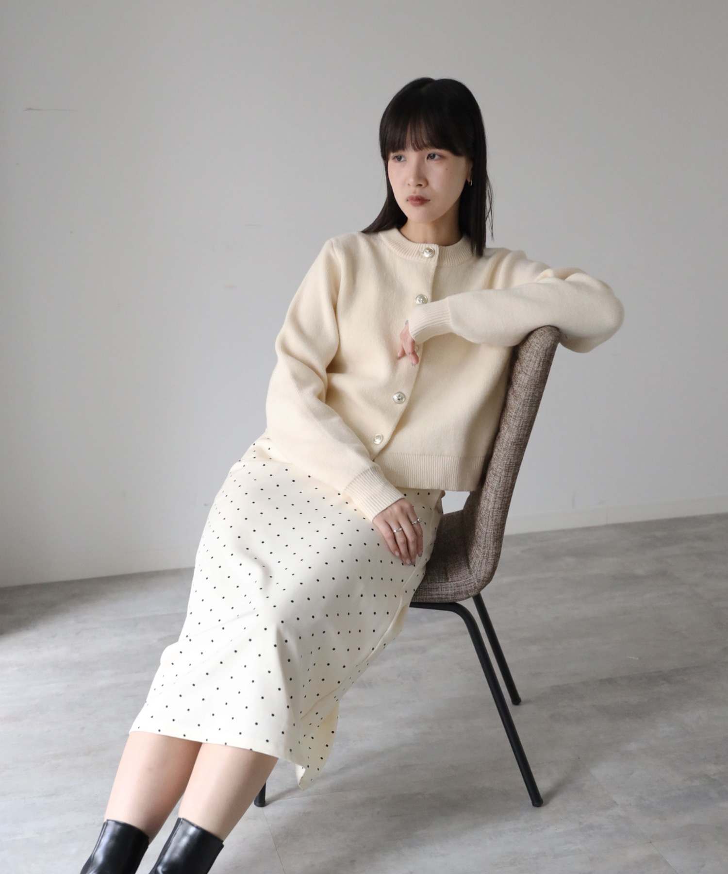 model：155cm. 着用サイズ：FREE